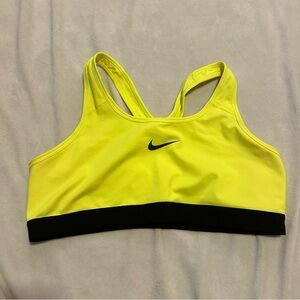 Nike Dri-Fit Neon Yellow Sports Bra – XL